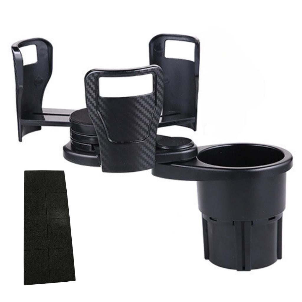 Набор из 2 автомобильных держателей для напитков. Можно установить еще 2 штуки. Вращение на 360°. Складной. Регулируемый размер. Совместим с пластиковыми бутылками и чашками. Нет