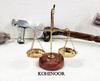 Antique Style Brass Balance Scale: Gold & Diamond Scale, India Decor