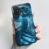 For ZTE Blade A52/Optus X Tap 2 Jelly Soft Black Cover New Stylish Pattern Astronaut Coconut Tree moonlight Rose Casing