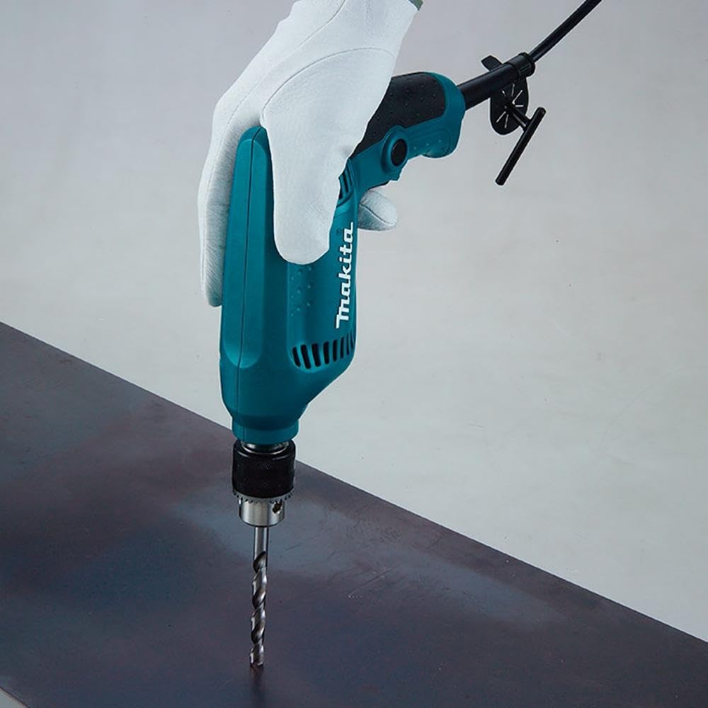 Makita 6412 Переменная скорость 10мм для железа и 25мм для деревообработки дрель, (Металлообработка)