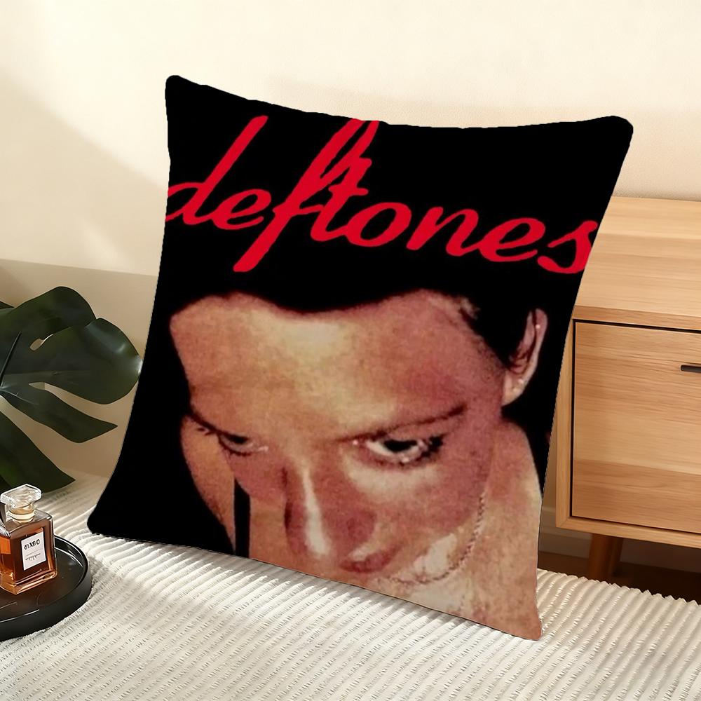 Чехол для подушки Deftones (D) Мягкий коротковорсовый чехол для подушки Гладкая уютная текстура Эстетичный чехол для подушки Декор для дома