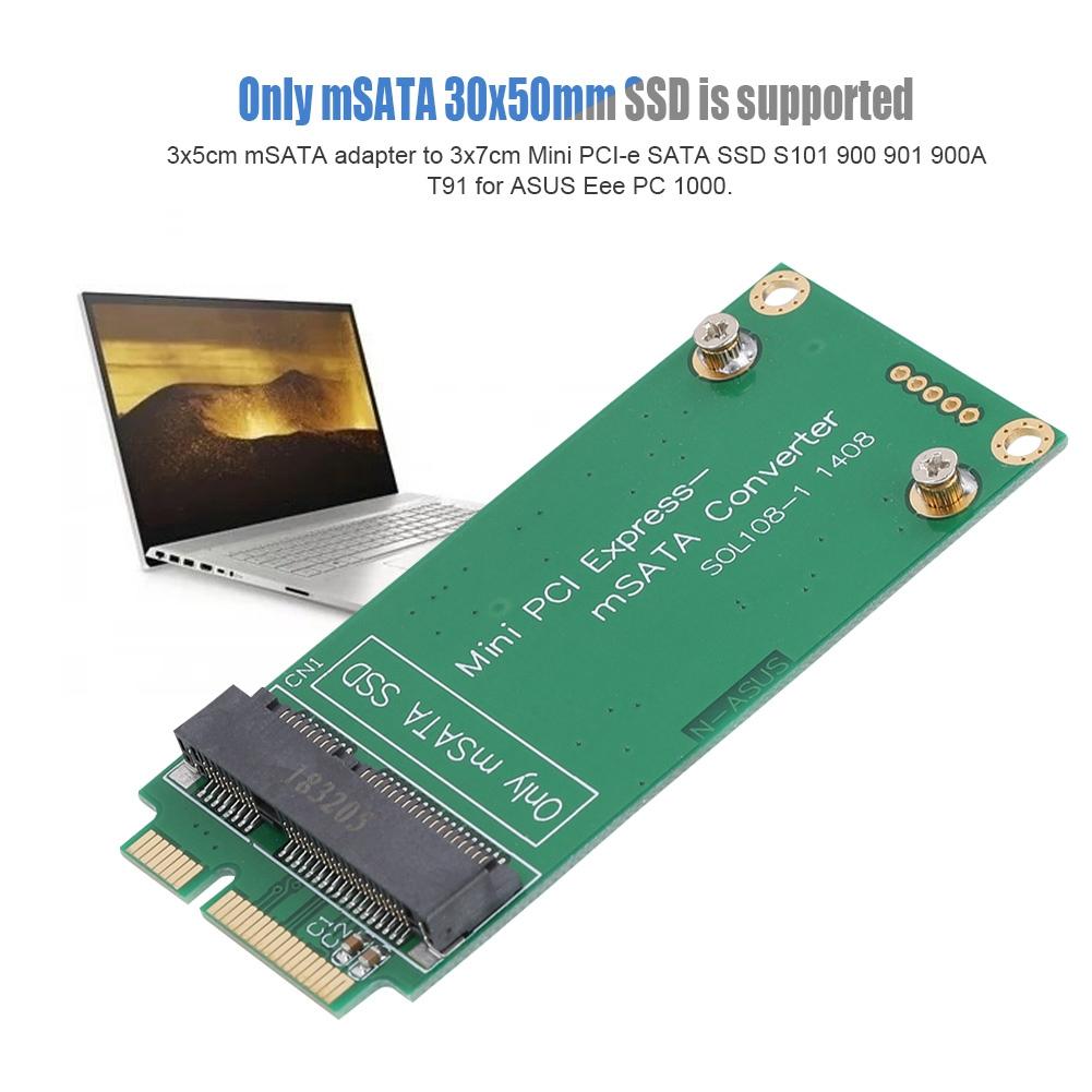 Переходник mSATA SSD на SATA Mini PCIE SSD Riser Card для ноутбука ASUS