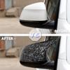 BBKJ7 For BMW F25 X3 F26 X4 F15 X5 F16 X6 2014 15-18 Bright Black Caps Carbon Fiber Style Auto Car Rear View Side Mirror Cover Trim