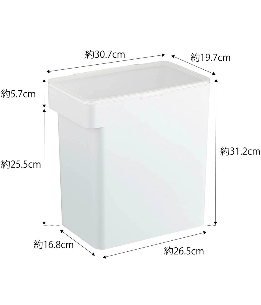 Yamazaki Герметичная бутылка для риса Jitsugyo 10 кг с мерным стаканом White Tower Moisture 5423 Прибл.. W30.7XD19.7XH31.2см Антиокислительный