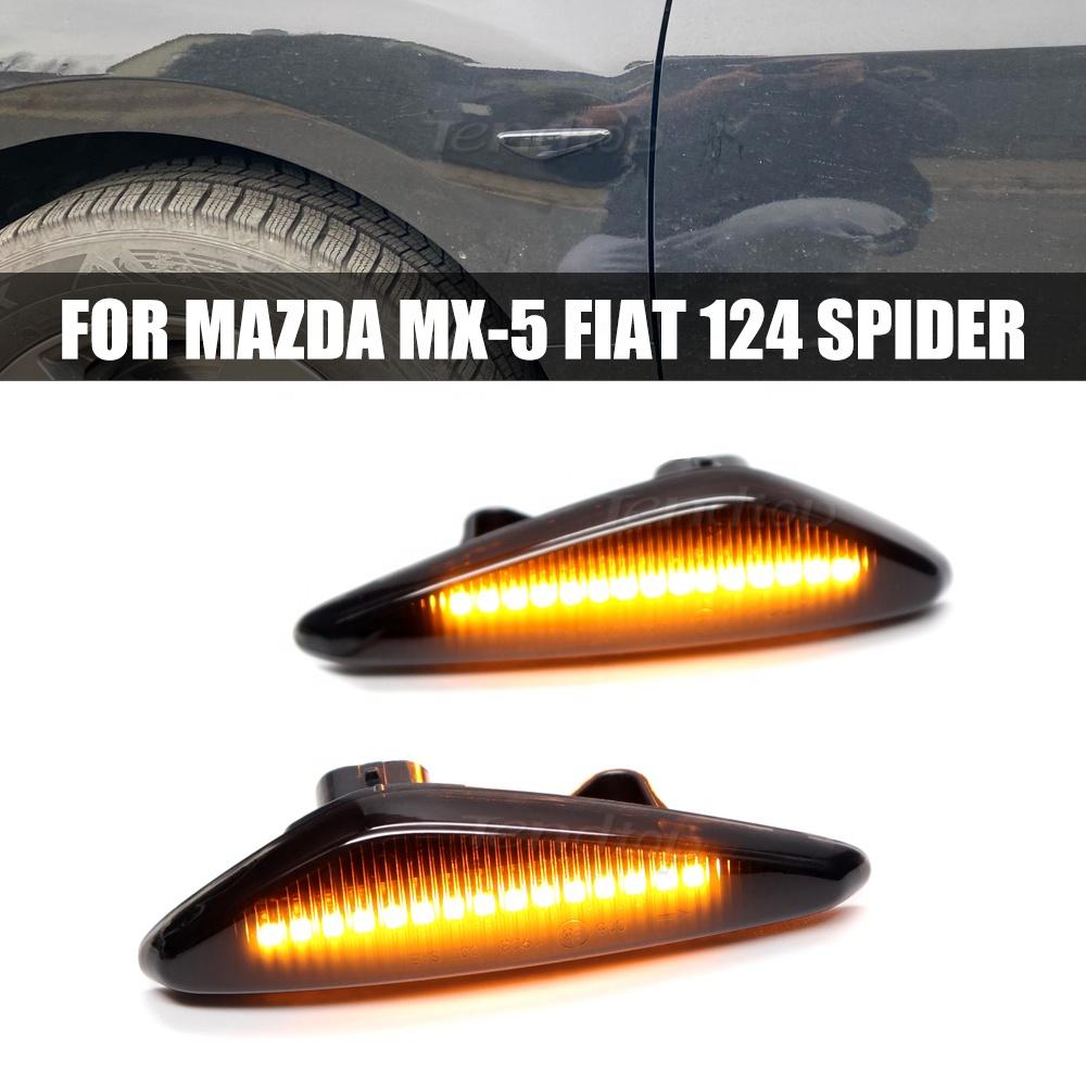 For Mazda 6 Atenza GH 5 Premacy MX-5 for Nissan Lafesta Fiat 124 Spider Dynamic Turn Signal Indicator Lights Side Marker Lamps