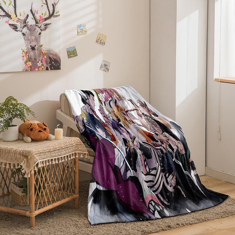 Мультяшная серия Геройская академия Двустороннее фланелевое одеяло с 3D цифровой печатью