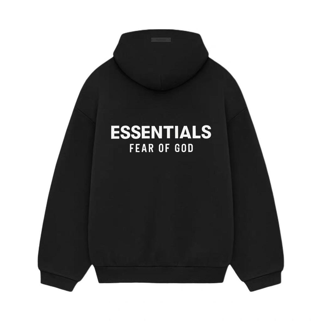 Green X FOG Essentials Plus Velvet Hooded Sweatshirt SS24