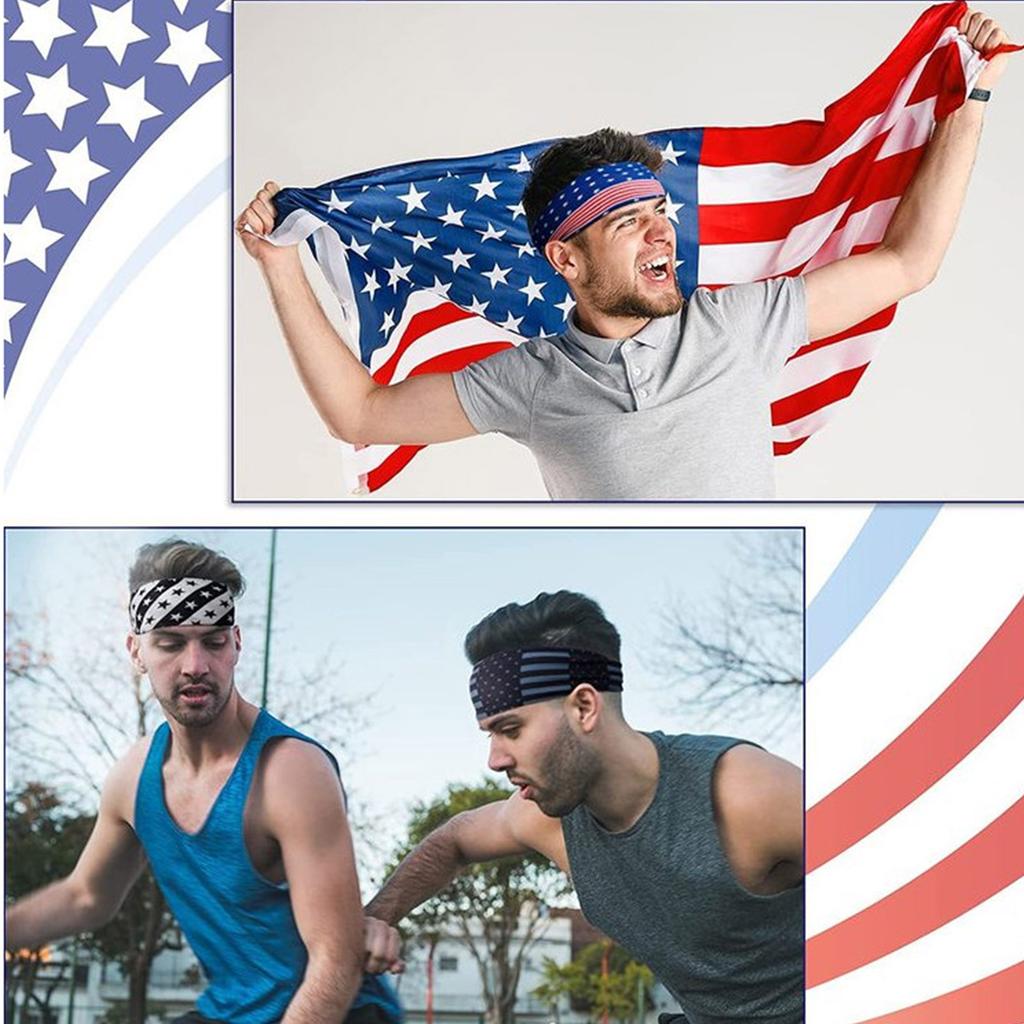 Стильная повязка на голову для мужчин, женщин и детей, модный и удобный головной аксессуар, флаги, напульсники, универсальный