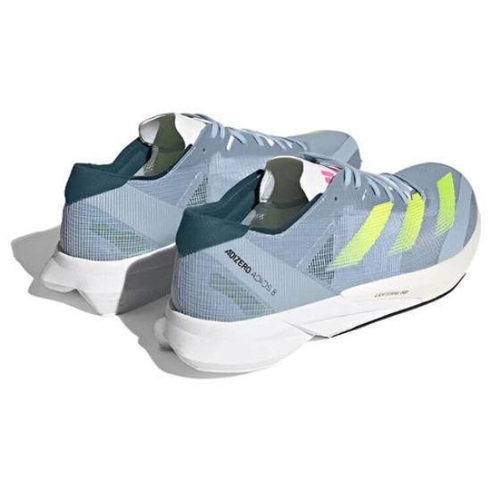 Adidas Adizero Adios 8 Low Wonder Blue Lucid Lemon - H03615