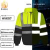 Reflective Hooded Zip-Up Outdoor Sports Fleece Jacket