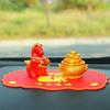 red horse with prosperity basin and fu symbol