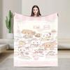 Soft Blanket Airplane Travel Mikkos Mousses Throw Blanket Flannel Bedspread For Couch Chair Street Trend Sofa Bed Cover