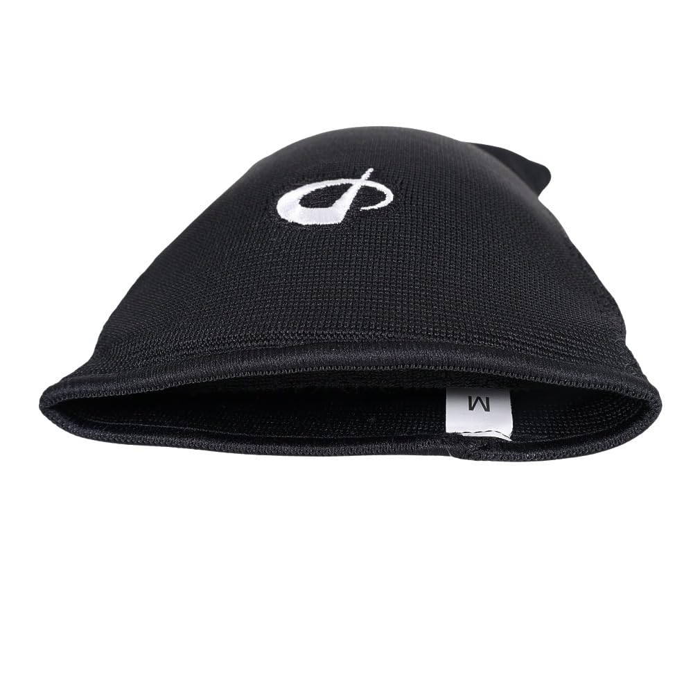 Phiten Волейбольный суппорт с наколенником Черный L