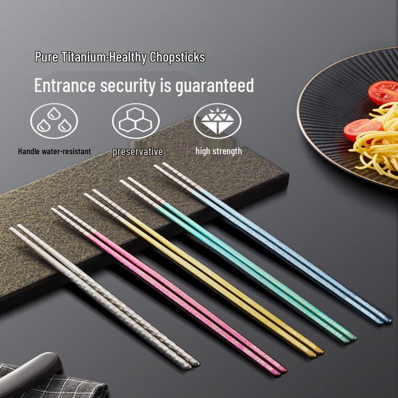 Cooker King Titanium Chopsticks - 5 Pairs Set