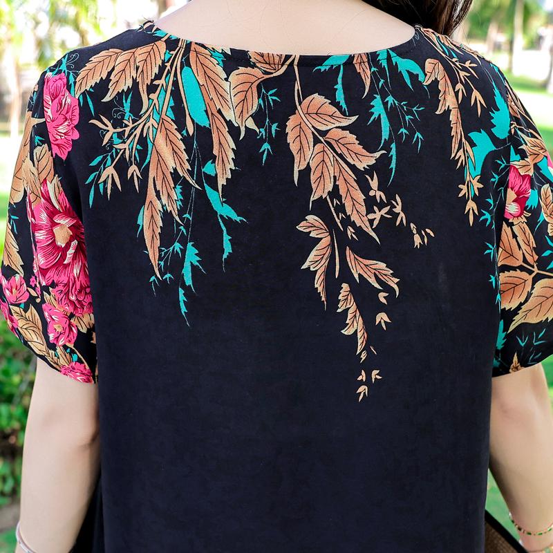 Большие размеры повседневные женские платья летние свободные короткие рукава длинные платья женские винтажные одежды