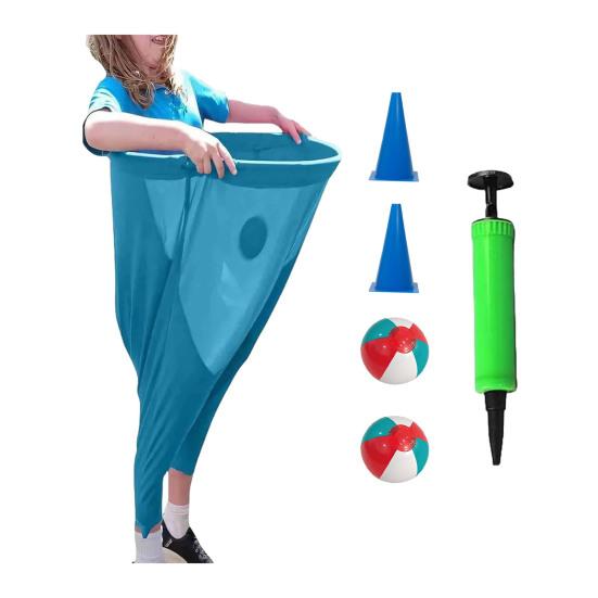 Бабушкины штаны Набор для садовой игры Гигантская игра для вечеринки на открытом воздухе с прыгучими мячами и конусами-маркерами Веселая семейная встреча Игра для взрослых во дворе для групп