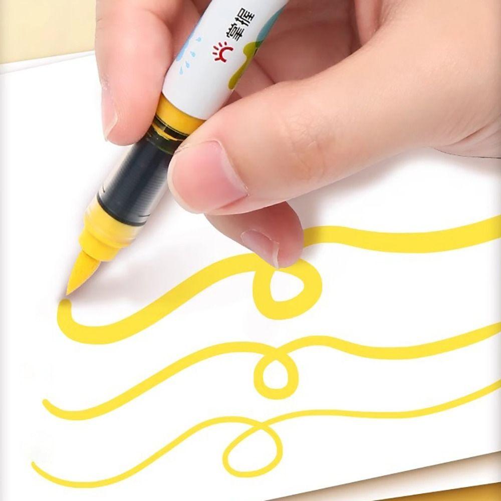 Soft Tip Colour Pen 12/24/36/48-Colors Art Watercolor Pen High-quality Acrylic Marker Painting