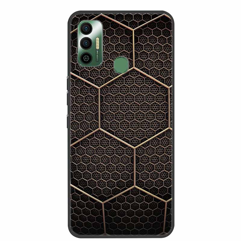 Для Tecno Spark 7 Чехол Роскошный Силиконовый Мягкий ТПУ Чехол для Телефона Для Tecno Spark 7 Pro Spark 7P Spark7 Защитный KF6 Coque