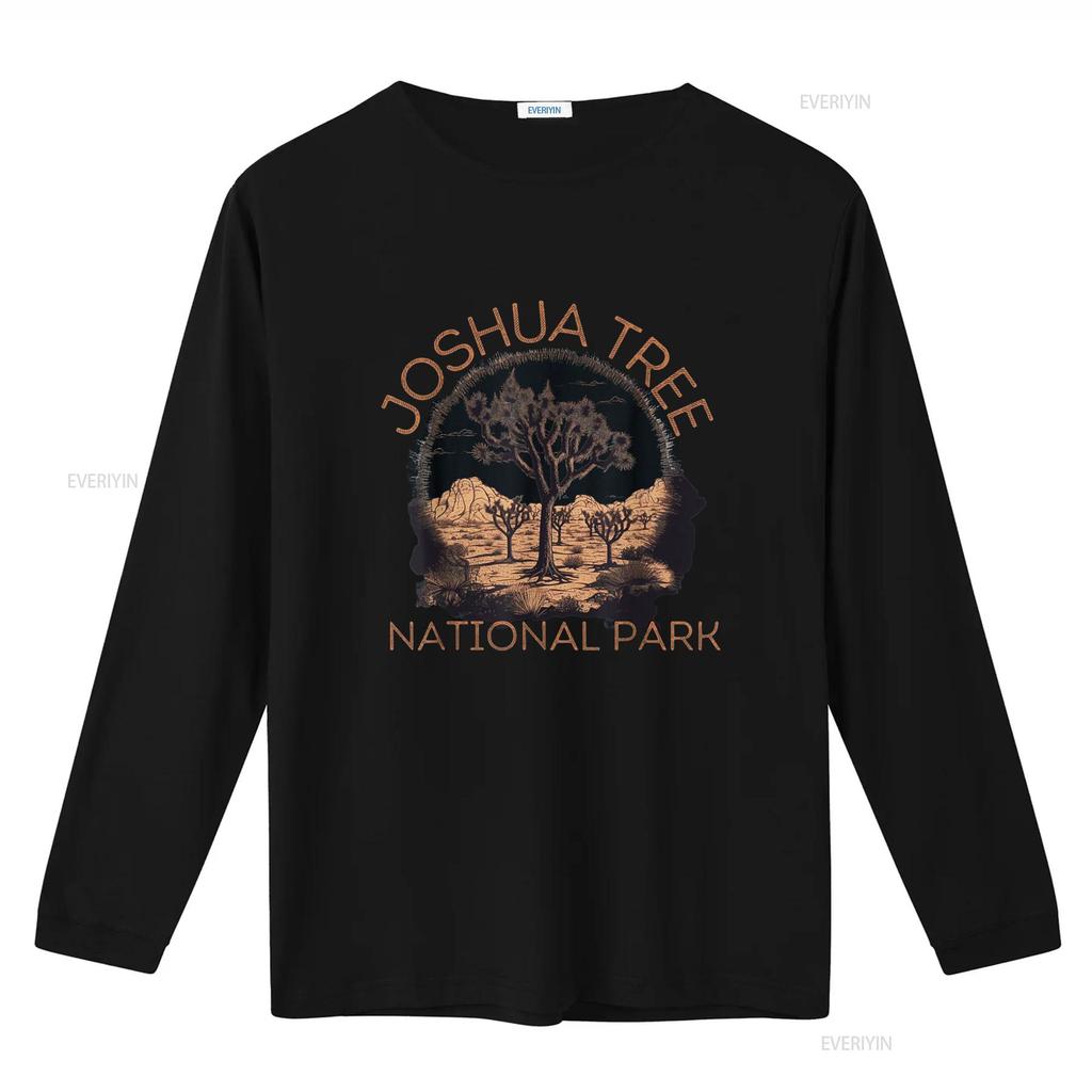Joshua Tree National Park Landscape T Shirt vintage Washed Soft Casual Breathable Slightly designer clothes Stretched homme