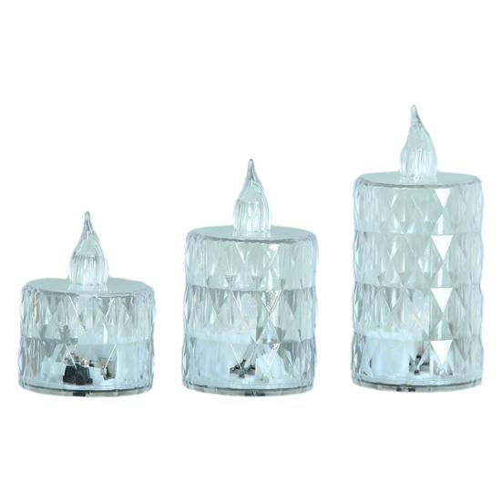 1/3/6/24 шт./компл. небольшой чайный восковой светильник, красивый без тепла для вечеринки