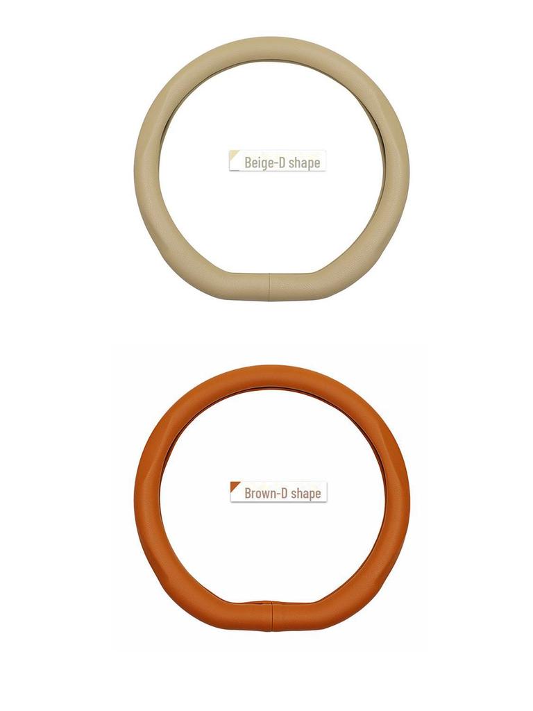 Leather Steering Wheel Cover for Dongfeng Qichen D50/R50/Chenfeng R50X/R30/T70M50V, All-Season Use