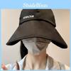 Stylish Summer Widebrim Hat For Women Antiuv Ponytail Cap Foldable Design
