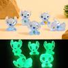 10pcs Cute Stitch Glow In The Night Collectible Decorations, Perfect for Home, Garden and Party Decorations