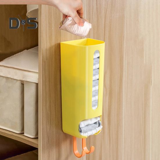 Пластиковый держатель для пакетов, настенный органайзер для нижнего белья, диспенсер для продуктовых пакетов, дизайн с мультяшной уткой, ящик для хранения нижнего белья для гардероба, шкафа, спальни