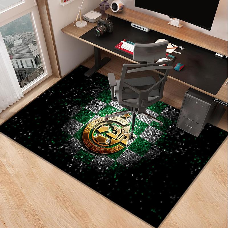 Losc Football Crest Carpet, Chair Rug,Rug for Office Bedroom living rooms, Doormat decor Fan Gift Christmas Gift