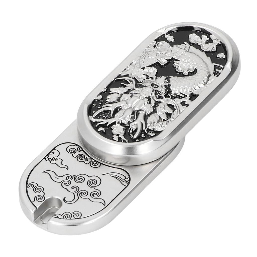 Carved Dragon Pattern Push Card Slider Magnetic Anxiety Stress Relief Push Card for Adult