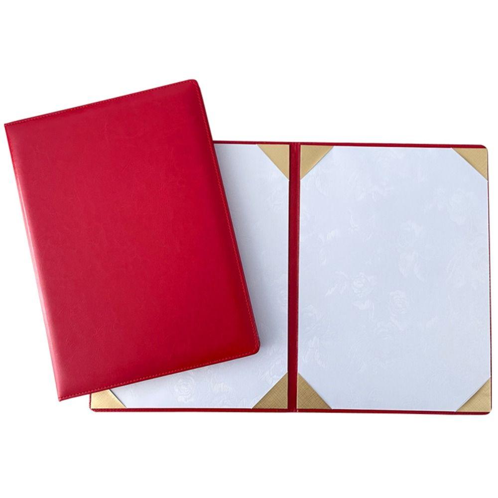 Poetry Reading A3 A4 Art Paper Hardcover Signing Contract Certificate Cover Wedding