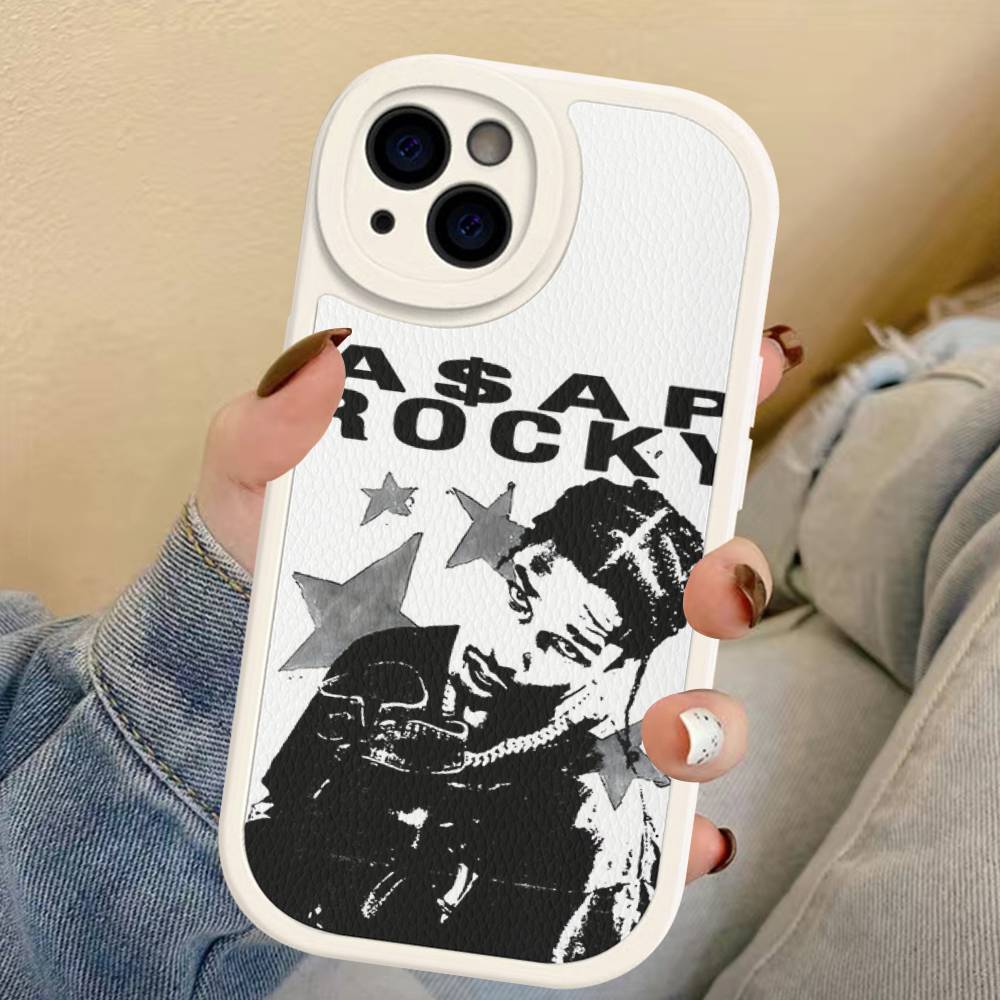 Hip Hop Rapper Asap-Rocky Phone Case For IPhone 16 15 14 13 12 11 Pro Max Plus Leather Soft Cover