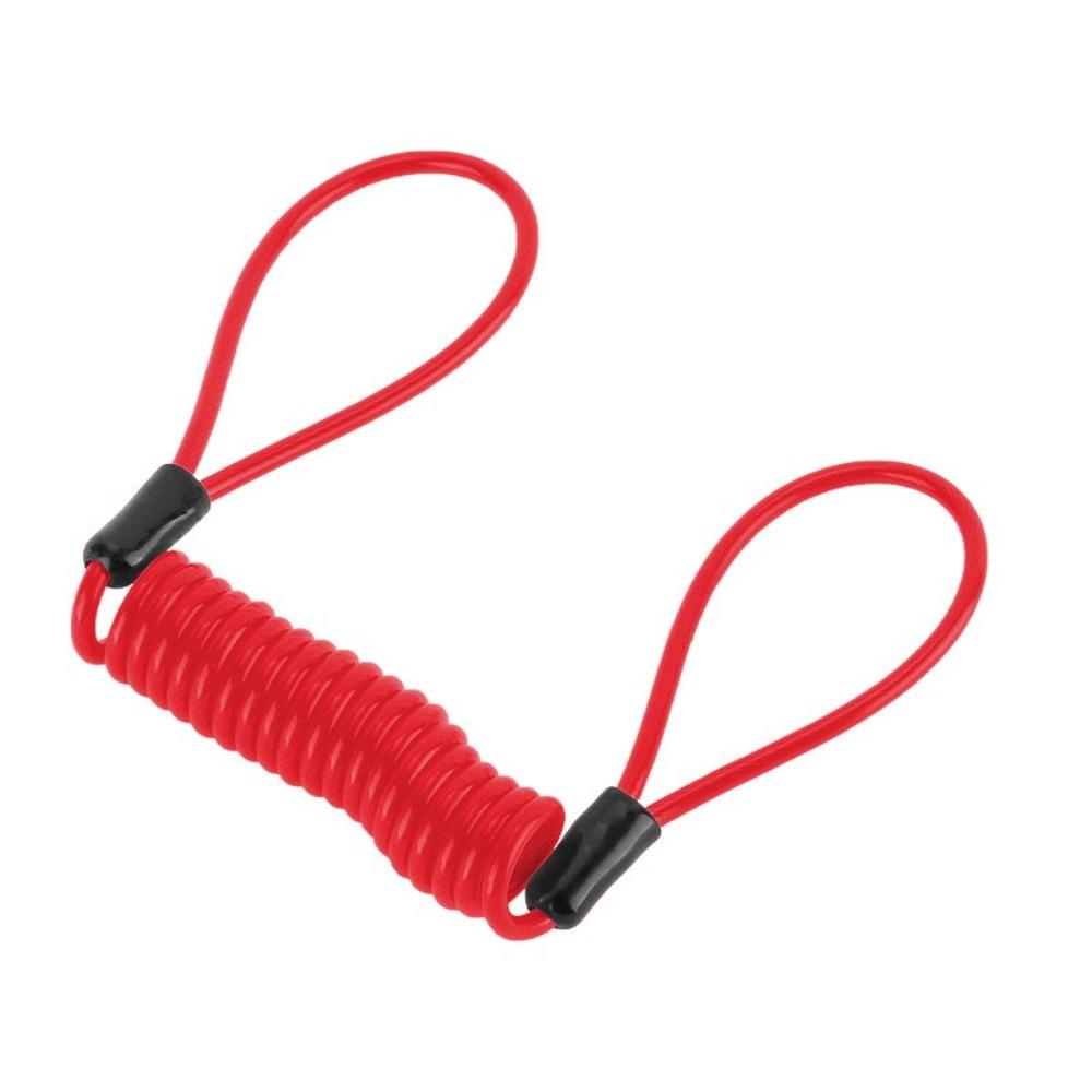 Anti-lost Bike Spring Reminder Cable Metal Disc Brake Lock Rope Universal