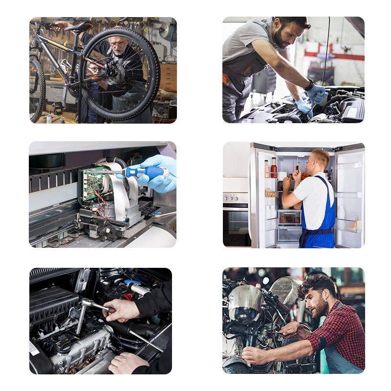 Набор метрических и дюймовых резьбомеров, 26 шт.: Идентификатор гаек и болтов