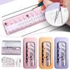 8pcs School Protractor-Compass Set,Circle Drawing Tools With Ruler,Students Stationery Professional Compass Ruler Drawing Tool