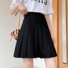 Новая женская юбка А-силуэта с высокой талией, однотонная, плиссированная, больших размеров, средней длины, приталенная, в стиле академии
