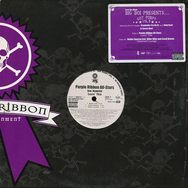 12inch Record BIG BOI PRESENTS... PURPLE RIBBON A - Got Purp? (Vol. II) 094635887310 Virgin Records 2005 US Rap & Hip-Hop/R&B Used