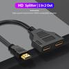 HDMI HD Cable Splitter 1080P 2 Dual Port Y Splitter 1 In 2 Out Cable Adapter для LCD TV Box PS3 HDMI-совместимый Splitter