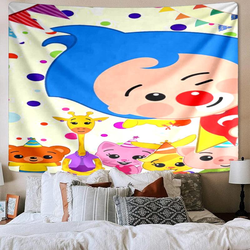 Colorful Clown Music Printed Tapestry, Wall Hanging,Livingroom, dormitory, Large Wall Decor, Fabric Decor Fan Birthday Gifts