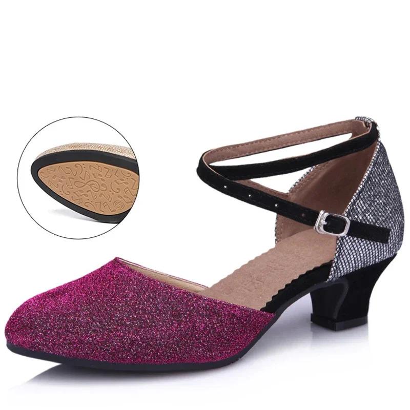 Fashion Summer New Women's Ballroom Dance Shoes for Women Soft Latin Dance Shoes for Girls Salsa Tango Sandals