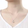 925 silver platinum-plated cubic Angela necklace