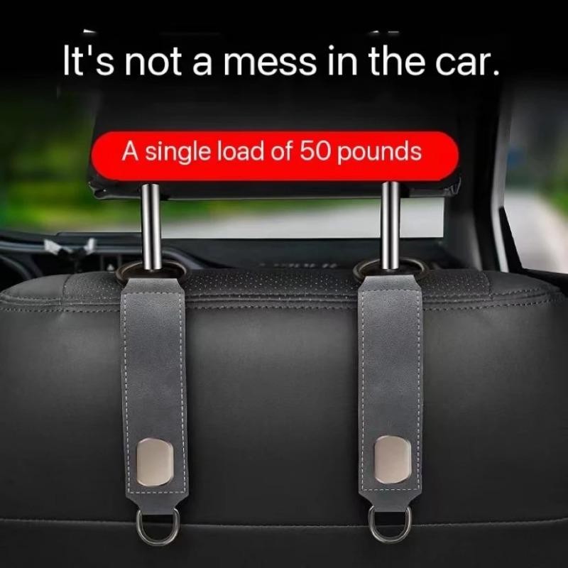 Крючок для подголовника автомобильного сиденья, универсальный скрытый автомобильный крючок, замшевые металлические крючки для подвешивания, вешалка для спинки внутреннего сиденья, крючок, аксессуары