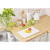Shinki Synthetic Tombo Cutting Board, Antibacterial, Dishwasher Safe, Lightweight, White, LL, 38cm W X 24cm D X 1cm H, Made In Japan