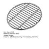 Круглая решетка для гриля из нержавеющей стали, очень толстая, запасная кулинарная решетка для угольного гриля, костра, равномерное распределение тепла, аксессуар для уличного гриля