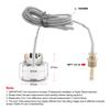 2 Inch 52mm Chrome Pointer Mechanical Water Temp Gauge 40-120℃/100-250℉ with Sensor NPT 1/2 for 12V Vehicles