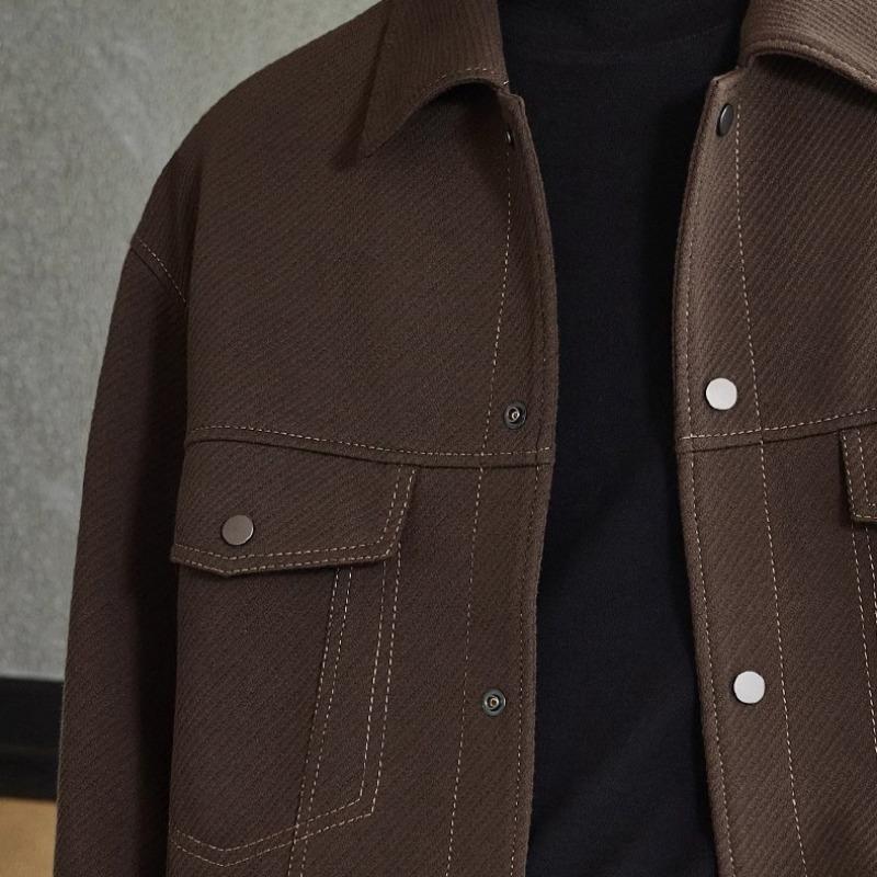 Весна и осень Мужская новая верхняя линия декоративная свободная универсальная повседневная куртка с лацканами