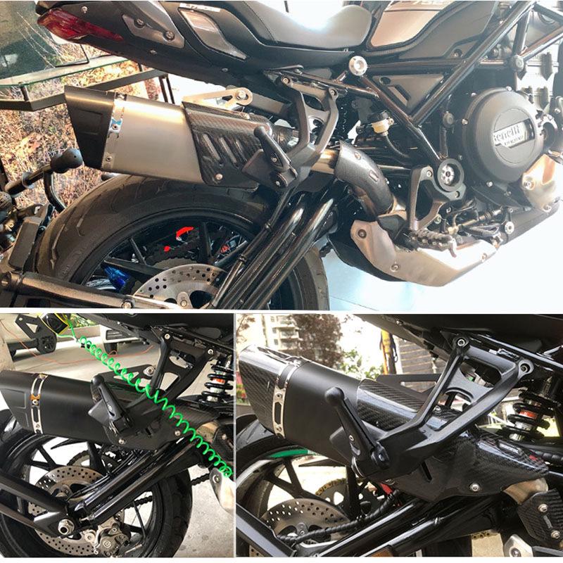 Benelli 752S Нержавеющая сталь Средний наклон Выхлоп Scorpion из углеволокна