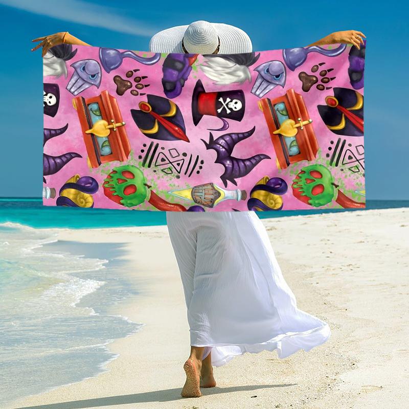 Fantasy Halloween Icons Towel Large Quick-Drying Microfiber soft S-Square Pants-s Beach Towel for Travel Fitness Bathing Camping. 0730s153