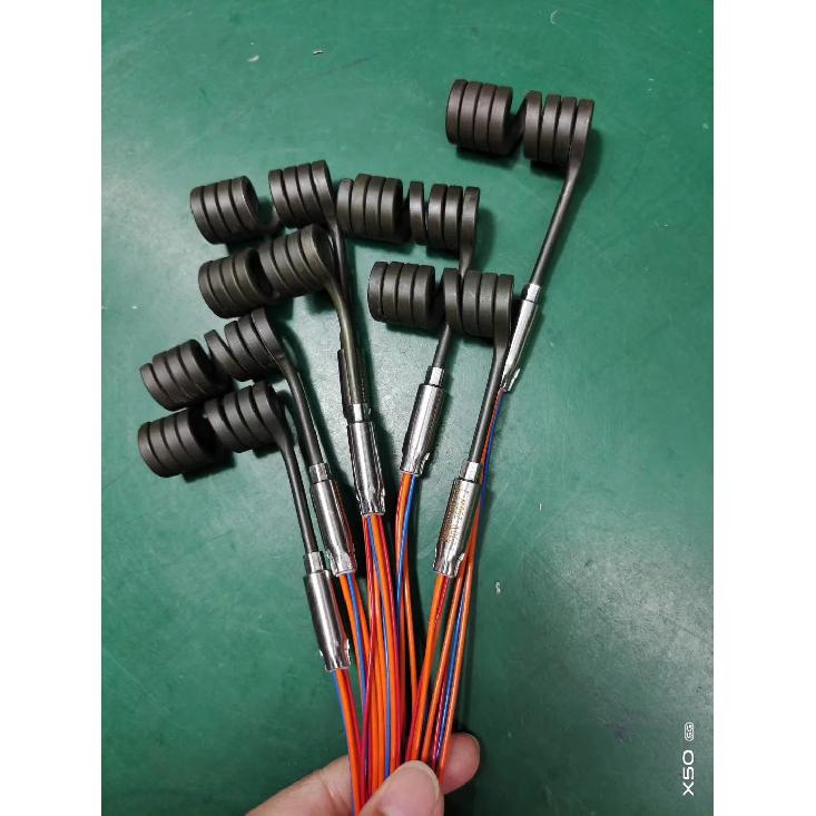 LJXH 20mm Electric Hot Runner Spiral Coil Nozzle Band Heaters with K Thermocouple 3x3 Cross Section