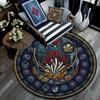 Penguin Arctic Wildlife Scene Round Area Rug Under Office Chairs Bedroom Living Room Home Decor